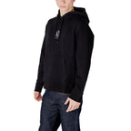 Schwarzer Baumwoll-Hoodie Armani Exchange
