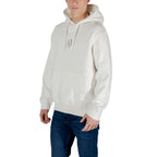 Creme Baumwoll-Kapuzenpullover Armani Exchange