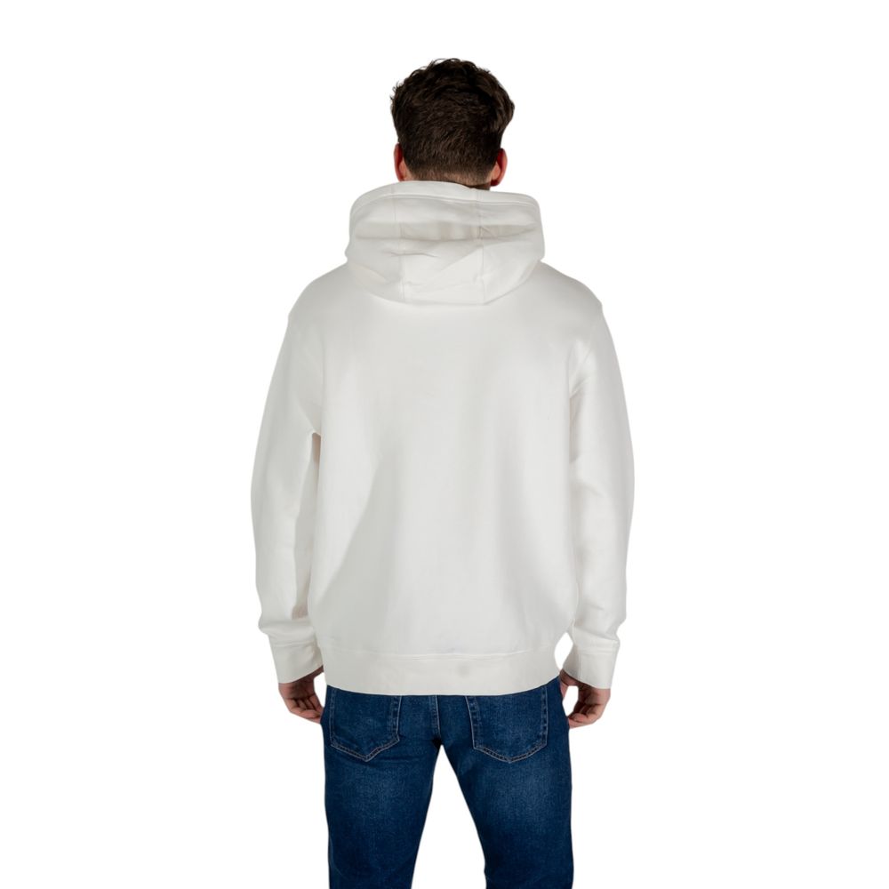 Creme Baumwoll-Kapuzenpullover Armani Exchange
