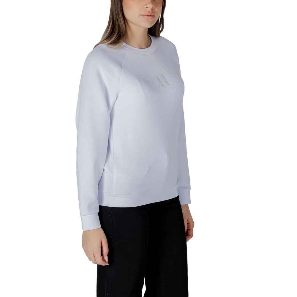 Weißer Sweatshirt aus Viskose Armani Exchange