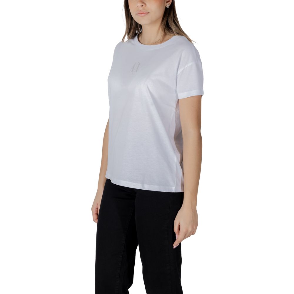 Weißes Baumwoll-T-Shirt Armani Exchange