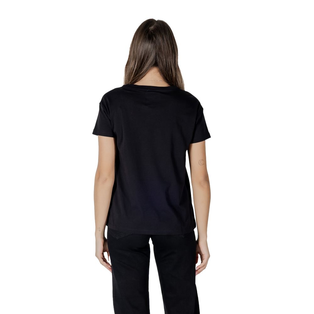 Schwarzes Baumwoll-T-Shirt Armani Exchange