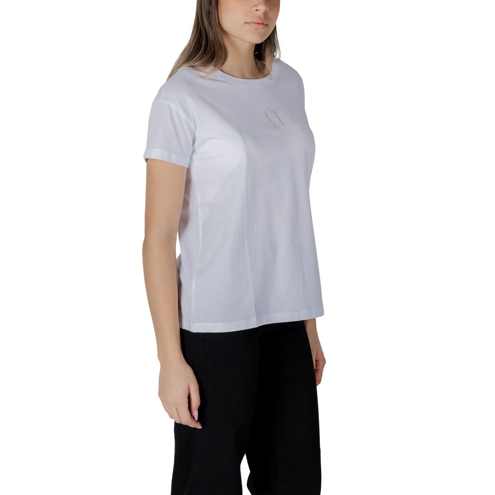 Weißes Baumwoll-T-Shirt Armani Exchange