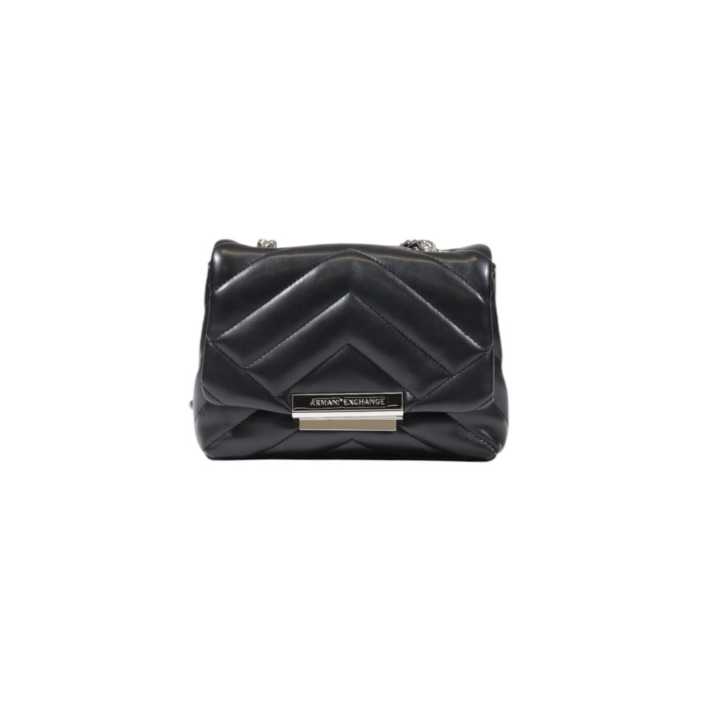 Schwarze Handtasche aus Polyester Armani Exchange