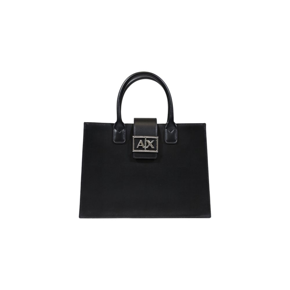 Schwarze Handtasche aus Polyester Armani Exchange