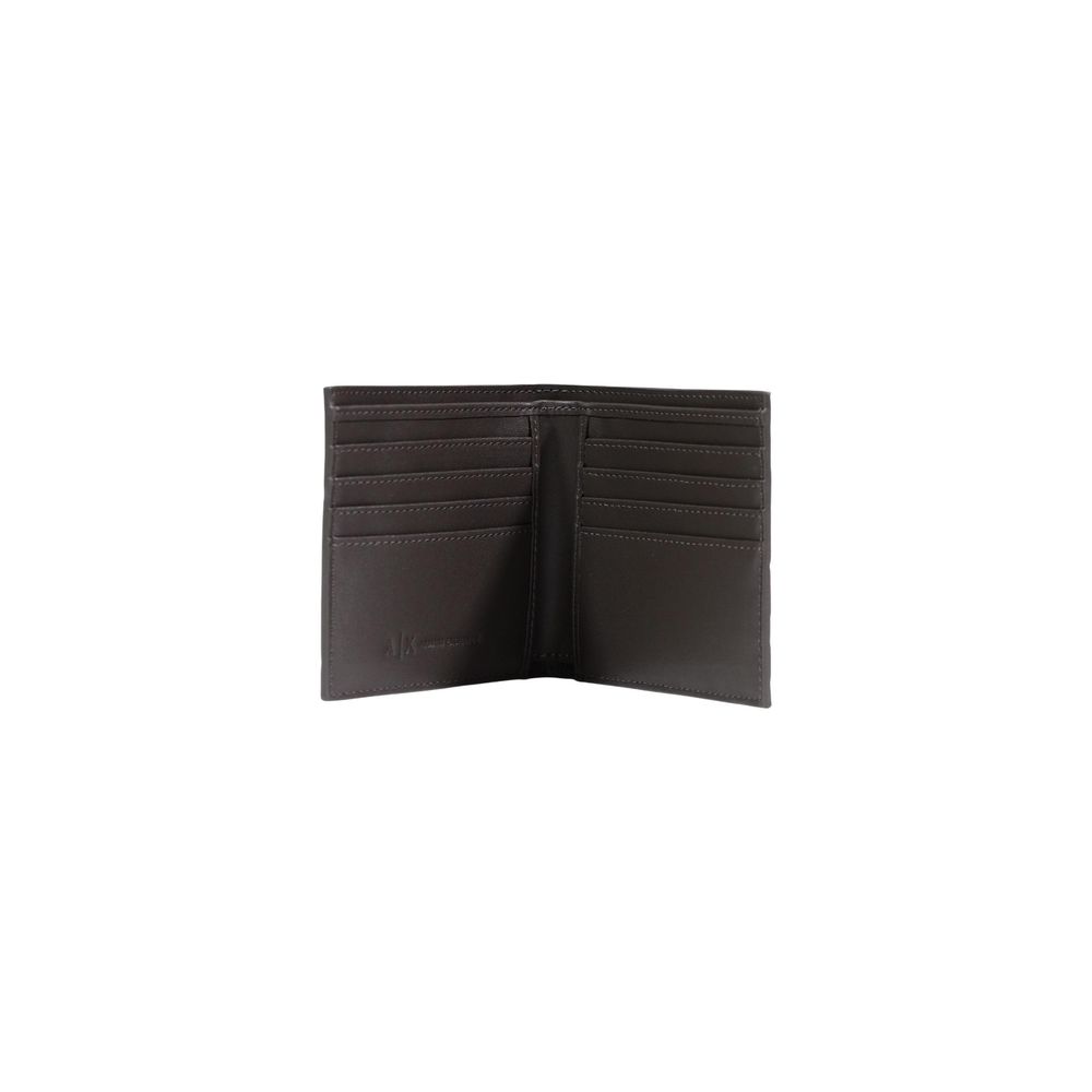 Brauner Kartenhalter aus Polyester Armani Exchange