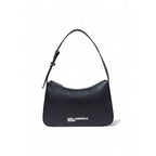 Schwarze Kunstleder-Handtasche Karl Lagerfeld