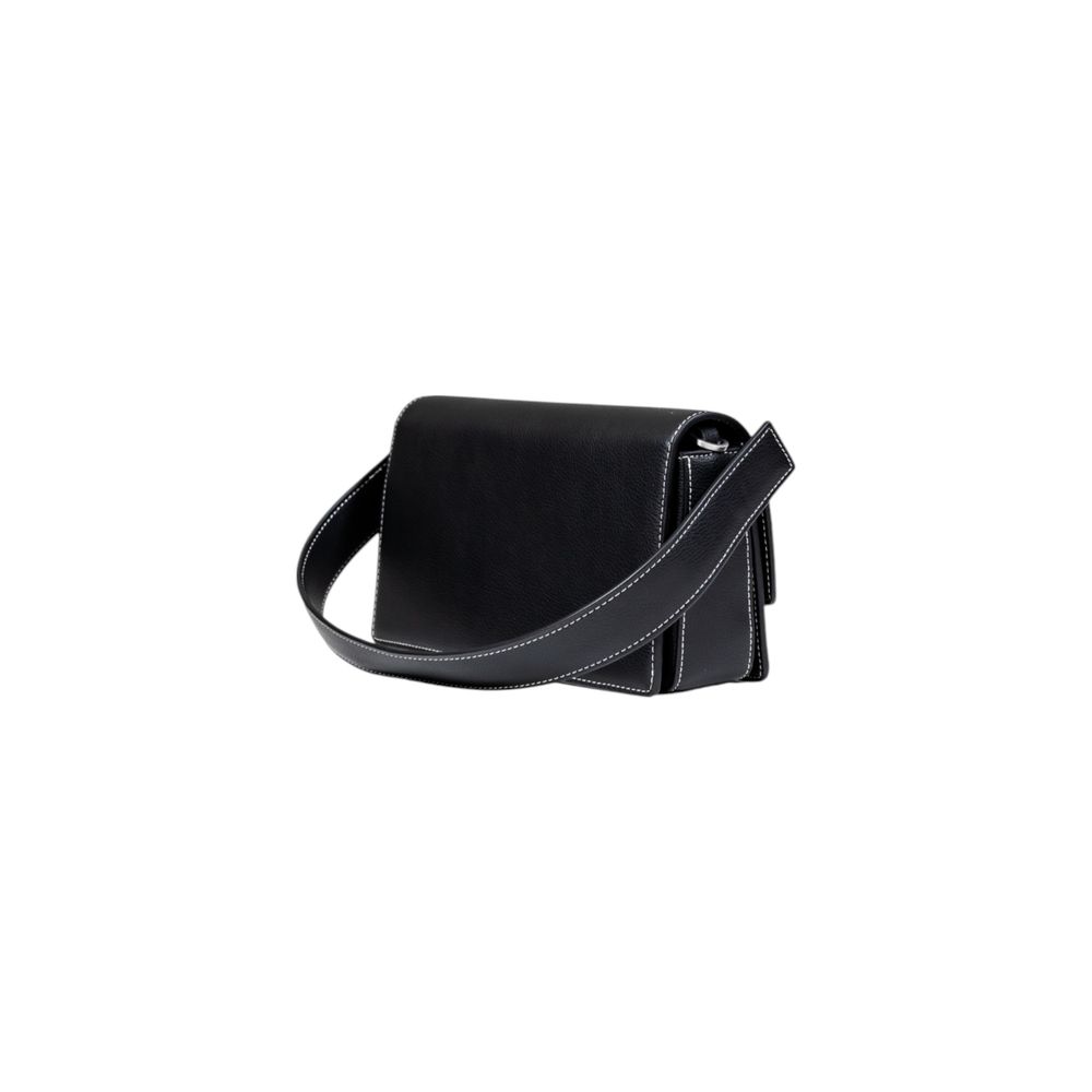 Schwarze Kunstleder-Handtasche Karl Lagerfeld