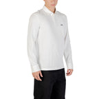 Cremefarbenes Langarm-T-Shirt aus Baumwolle Armani Exchange