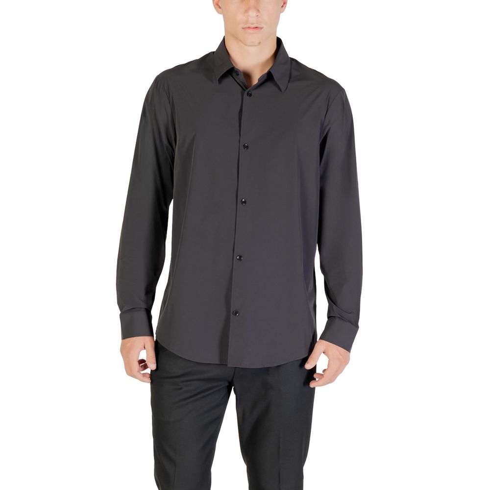 Schwarzes Hemd aus Elasthan Armani Exchange