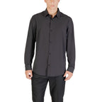 Schwarzes Hemd aus Elasthan Armani Exchange