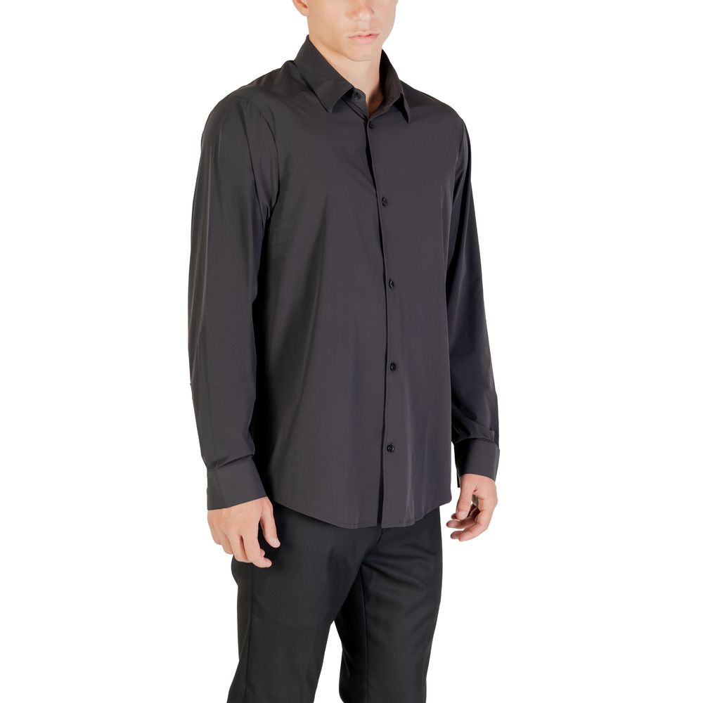 Schwarzes Hemd aus Elasthan Armani Exchange