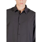 Schwarzes Hemd aus Elasthan Armani Exchange