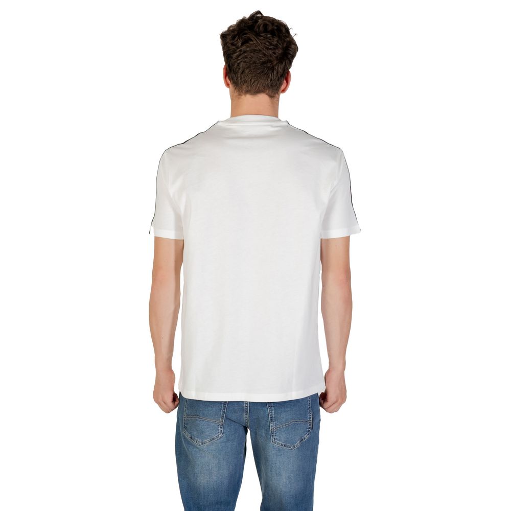 Cremefarbenes Baumwoll-T-Shirt Armani Exchange