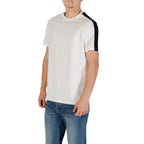 Cremefarbenes Baumwoll-T-Shirt Armani Exchange