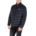 Blauer Mantel aus Polyamid Armani Exchange