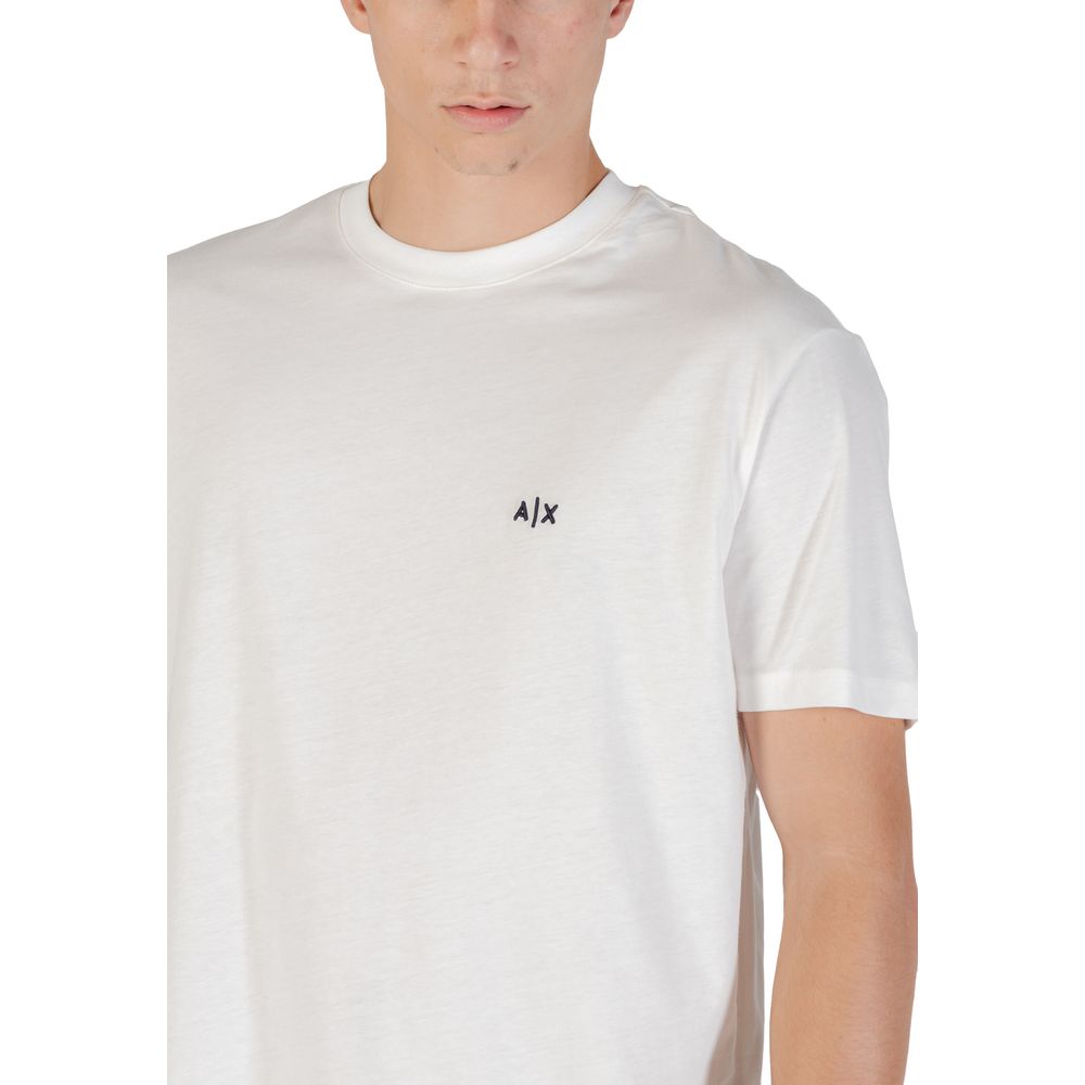 Armani Exchange Cremefarbenes T-Shirt