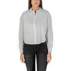 Weiße Baumwollbluse Armani Exchange