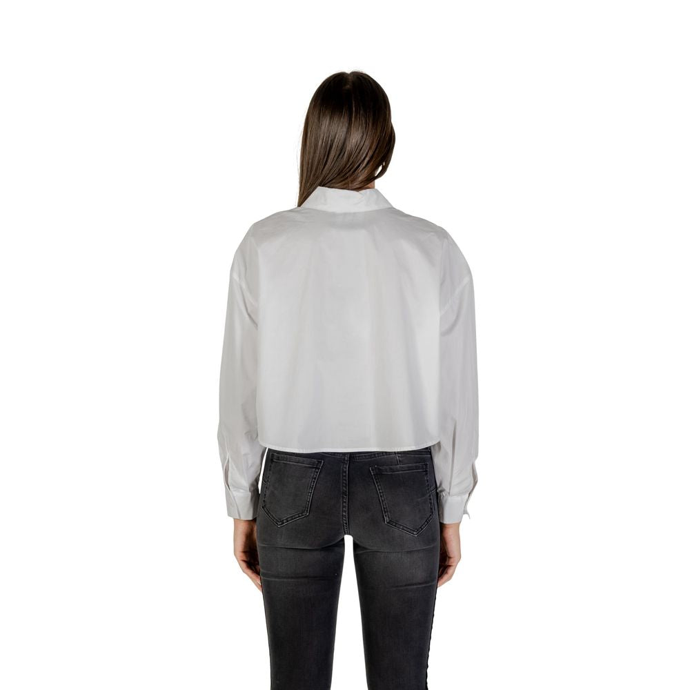Weiße Baumwollbluse Armani Exchange