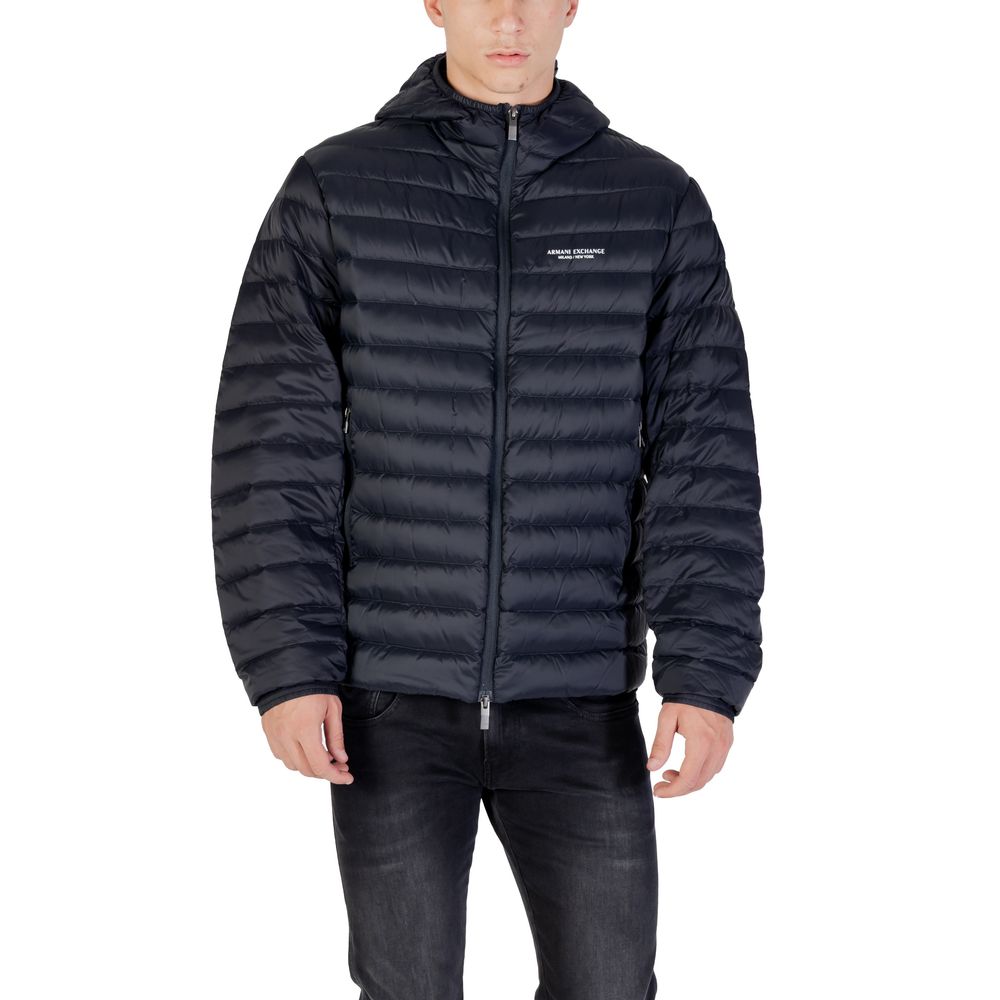 Blaue Shell-Jacke aus Polyamid Armani Exchange