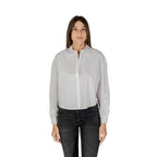 Weiße Baumwollbluse Armani Exchange
