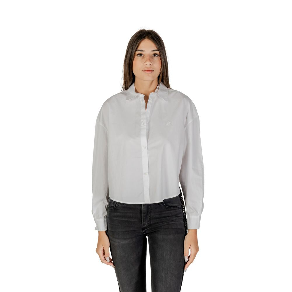 Weiße Baumwollbluse Armani Exchange