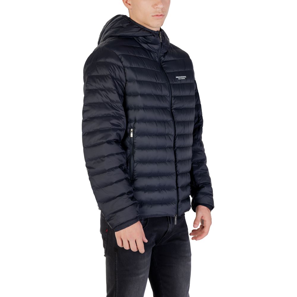 Blaue Shell-Jacke aus Polyamid Armani Exchange