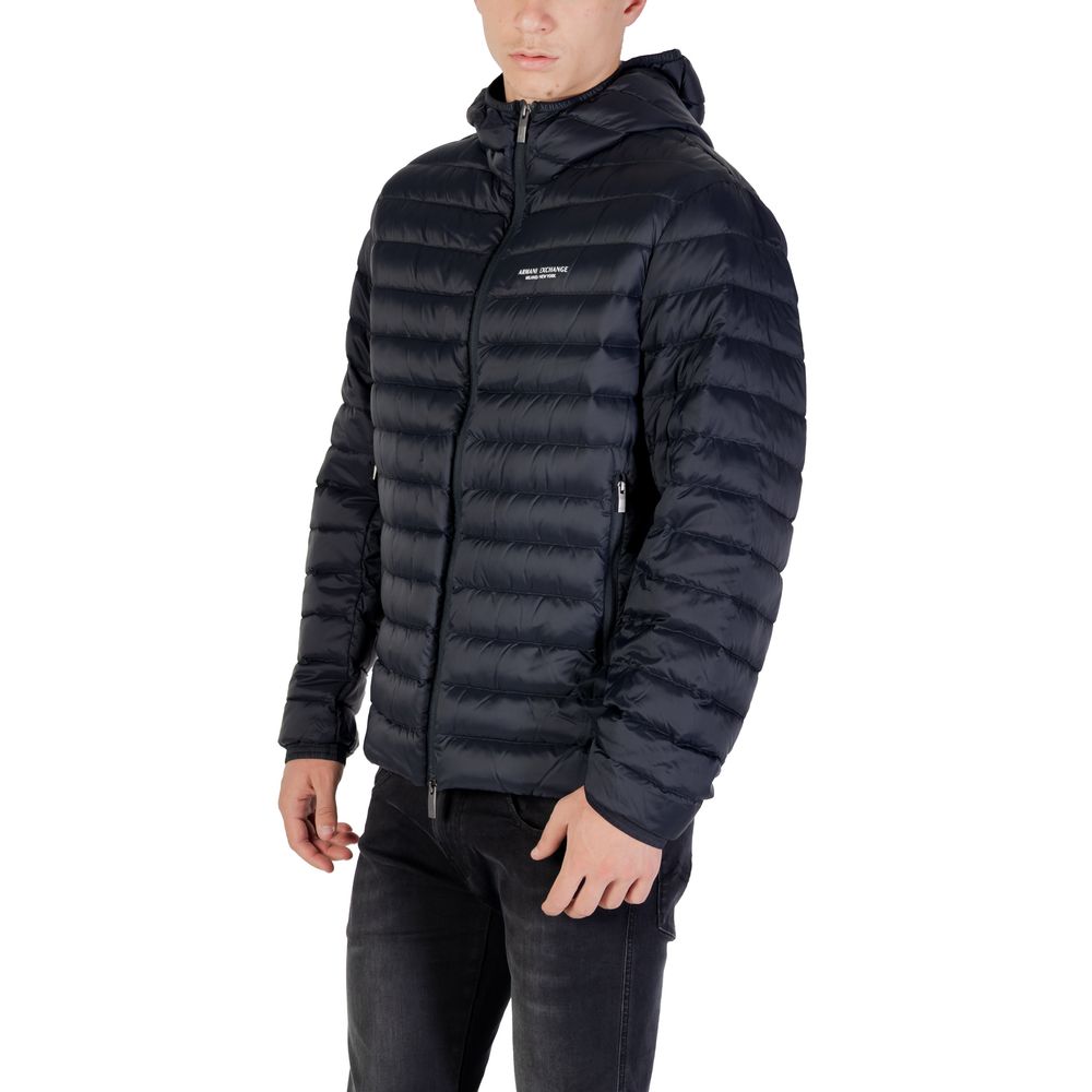 Blaue Shell-Jacke aus Polyamid Armani Exchange