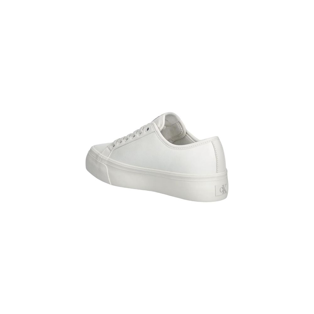 Weiße Leder-Sneaker Calvin Klein Jeans