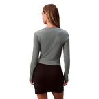 Zweifarbige Baumwoll-Langarmshirt Calvin Klein Jeans