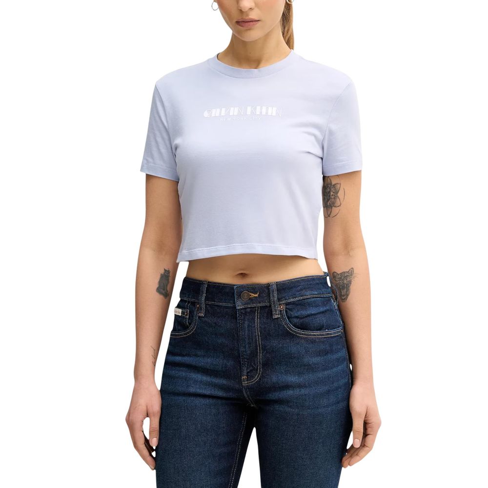 Lila Baumwoll-T-Shirt Calvin Klein Jeans