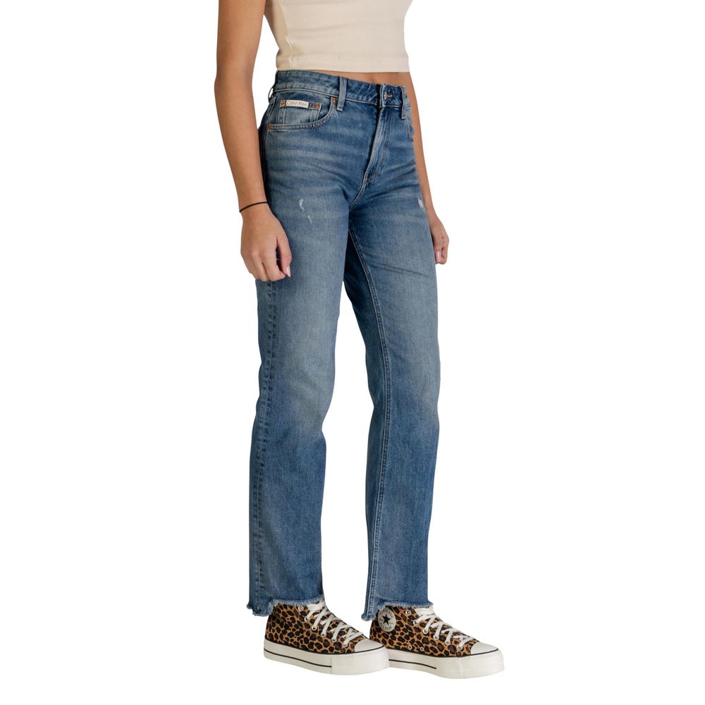 Blaue Baumwoll-Mom-Jeans Calvin Klein Jeans