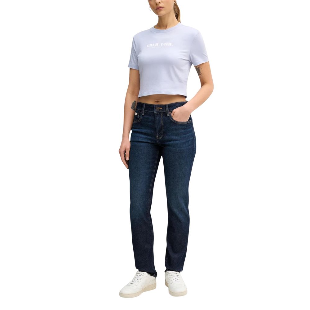 Lila Baumwoll-T-Shirt Calvin Klein Jeans