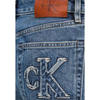 Blaue Baumwoll-Mom-Jeans Calvin Klein Jeans