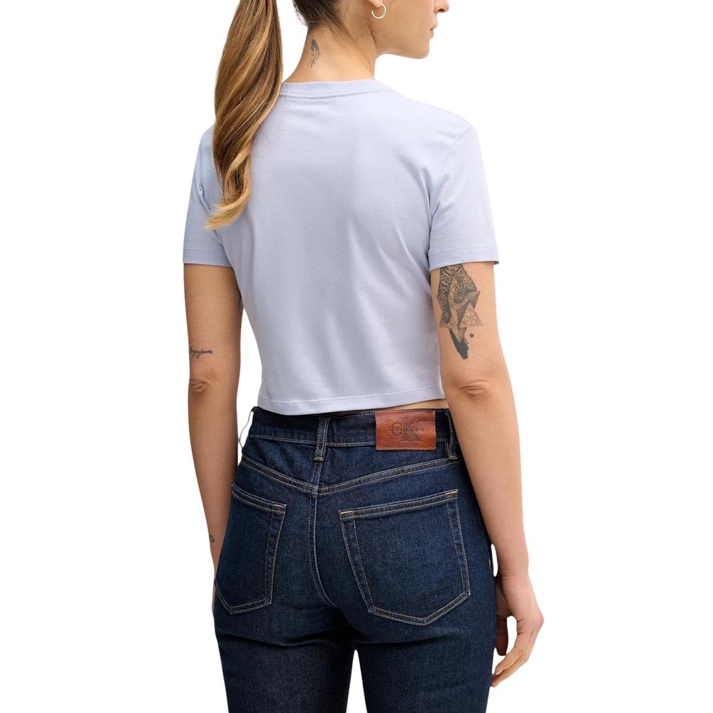 Lila Baumwoll-T-Shirt Calvin Klein Jeans