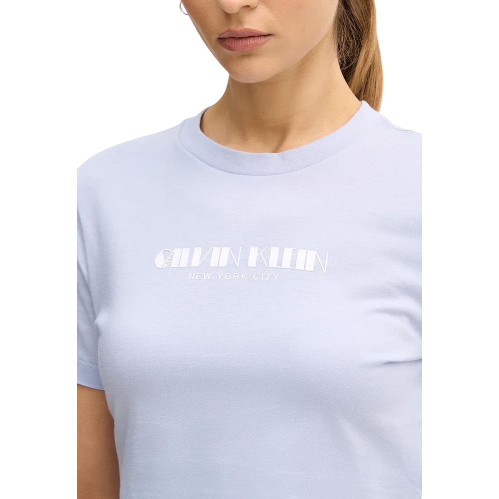 Lila Baumwoll-T-Shirt Calvin Klein Jeans