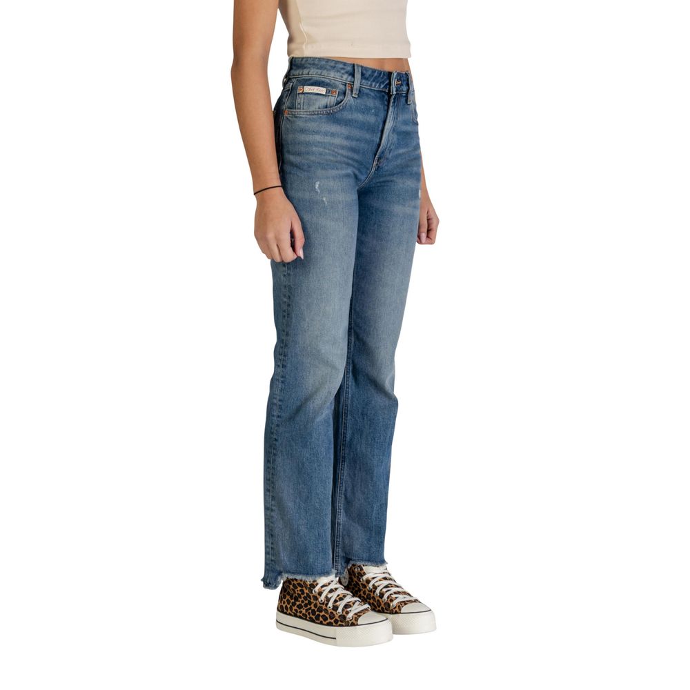 Blaue Baumwoll-Mom-Jeans Calvin Klein Jeans