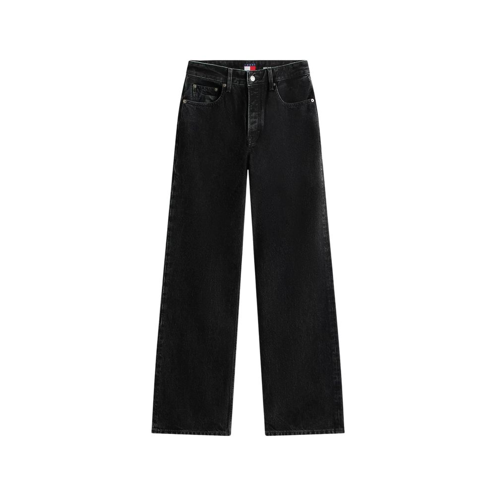 Schwarze Bootcut-Jeans aus recycelter Baumwolle Tommy Hilfiger Jeans