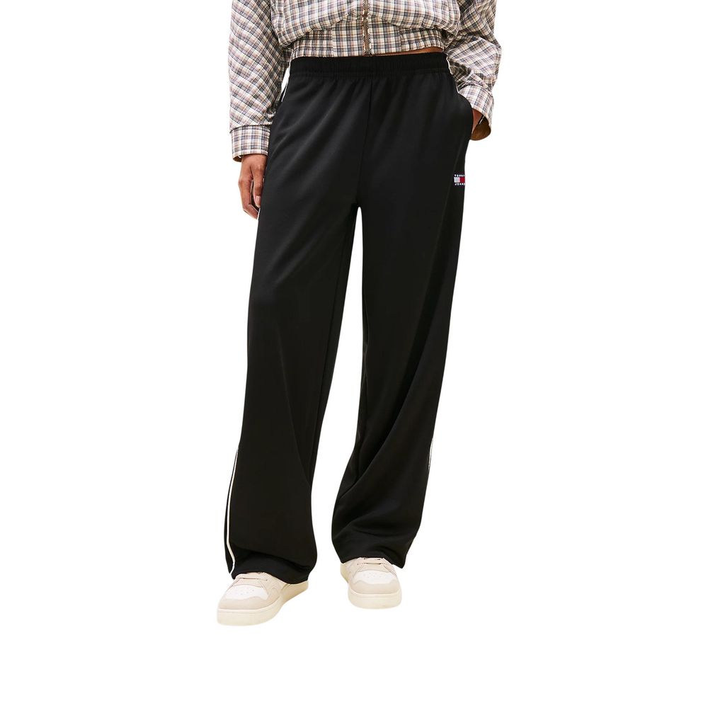 Schwarze Trainingshose aus recyceltem Polyester Tommy Hilfiger Jeans