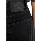 Schwarze Bootcut-Jeans aus recycelter Baumwolle Tommy Hilfiger Jeans