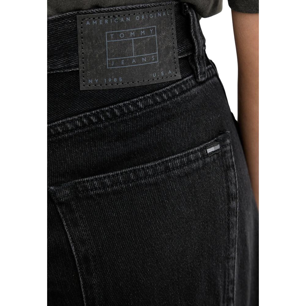 Schwarze Bootcut-Jeans aus recycelter Baumwolle Tommy Hilfiger Jeans