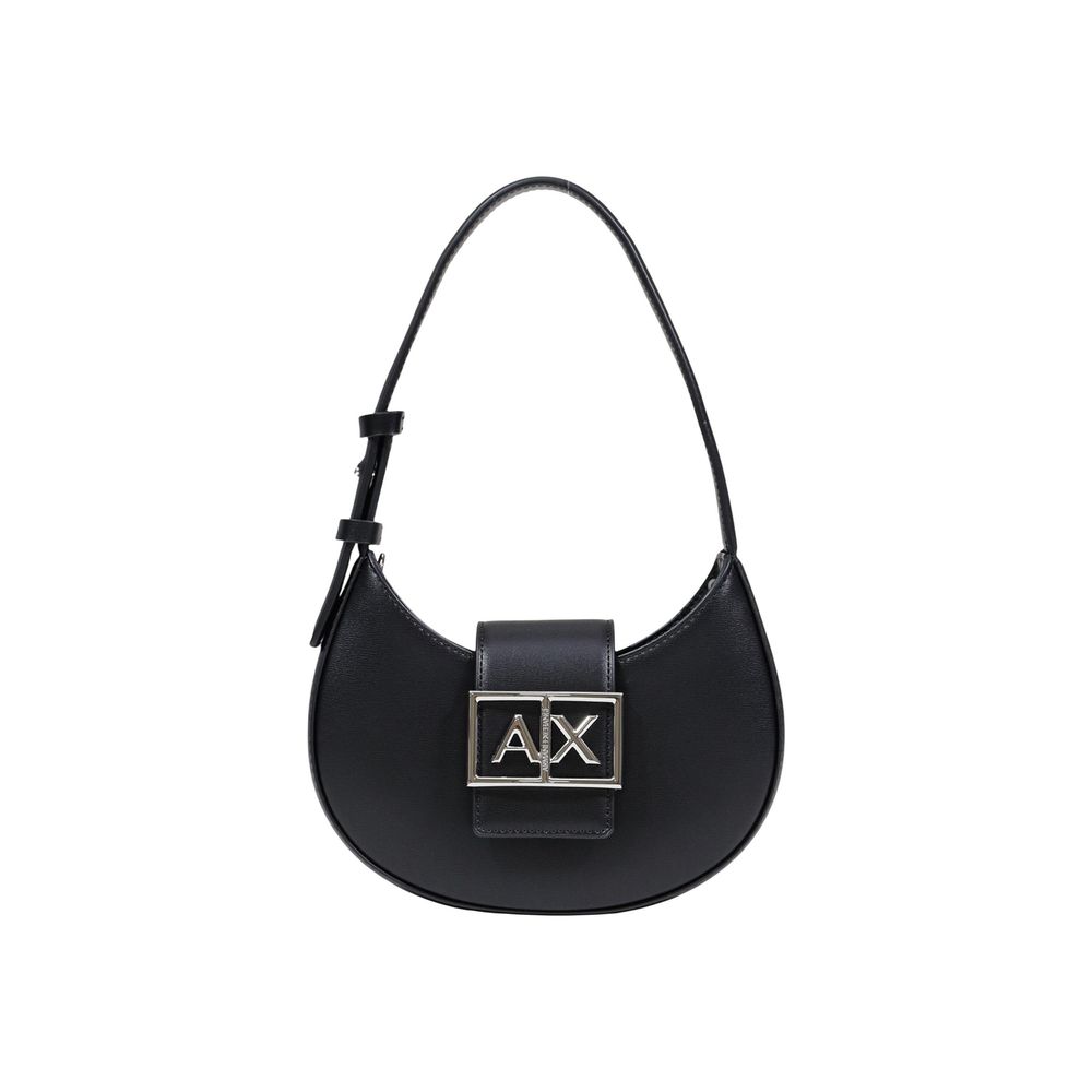 Schwarze Handtasche aus Polyester Armani Exchange