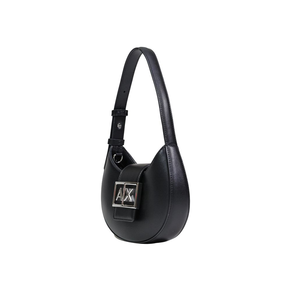 Schwarze Handtasche aus Polyester Armani Exchange