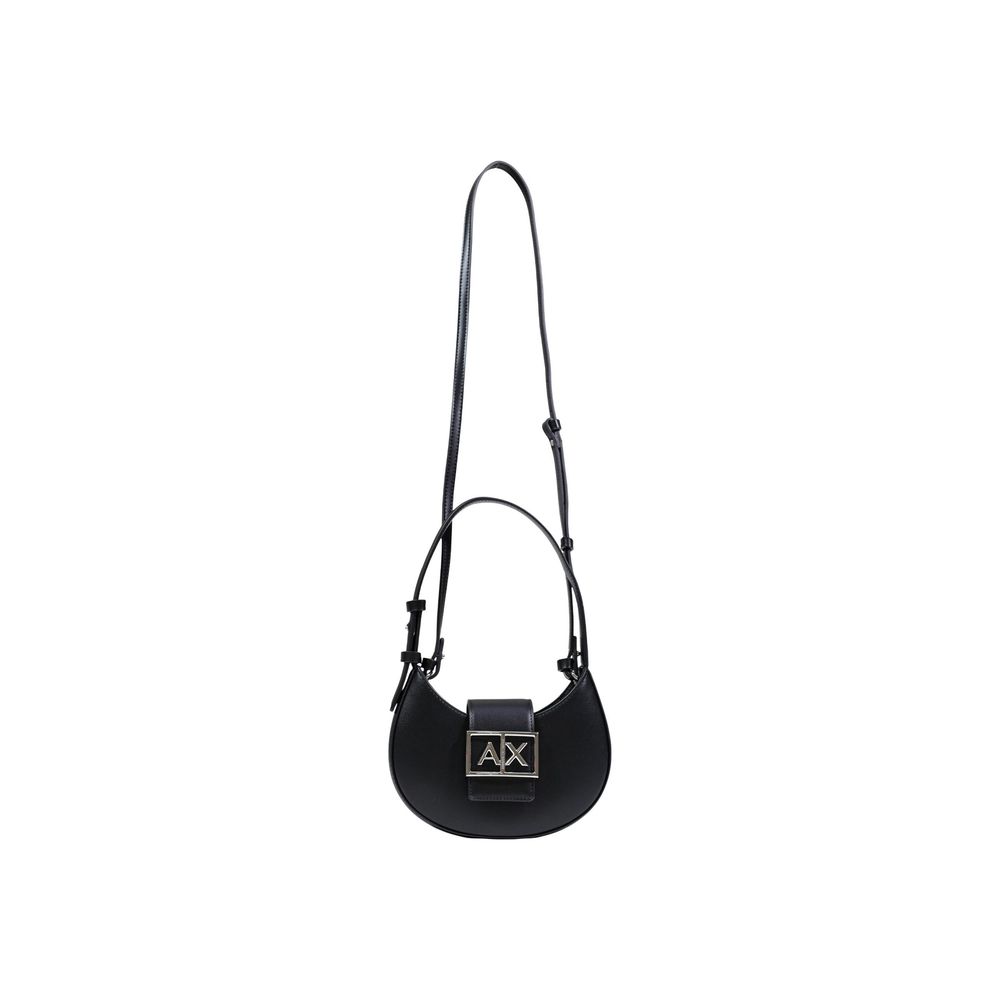 Schwarze Handtasche aus Polyester Armani Exchange