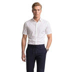 Weißes Polyamid-Shirt mit kurzen Ärmeln Armani Exchange