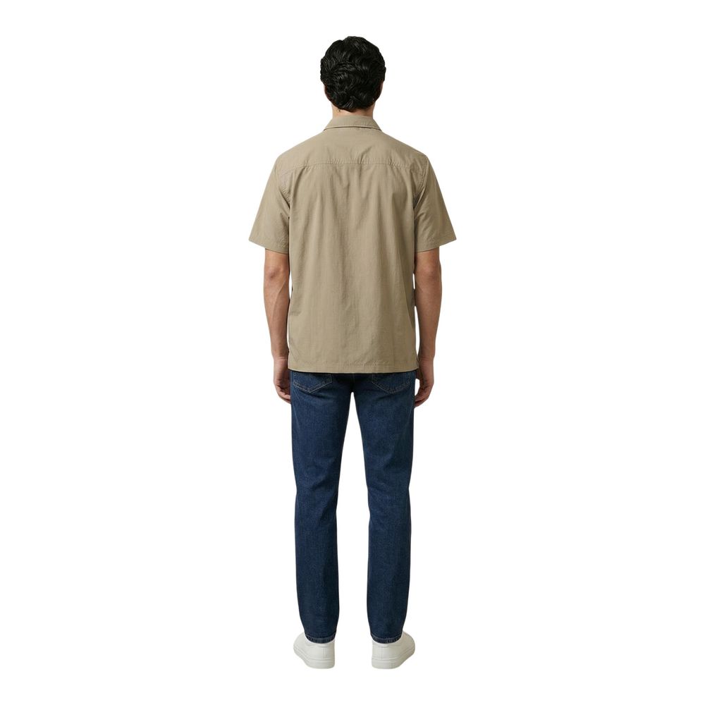 Beige Baumwoll-Shirt mit kurzen Ärmeln Armani Exchange