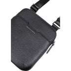 Schwarze Polyester-Messenger-Tasche Armani Exchange