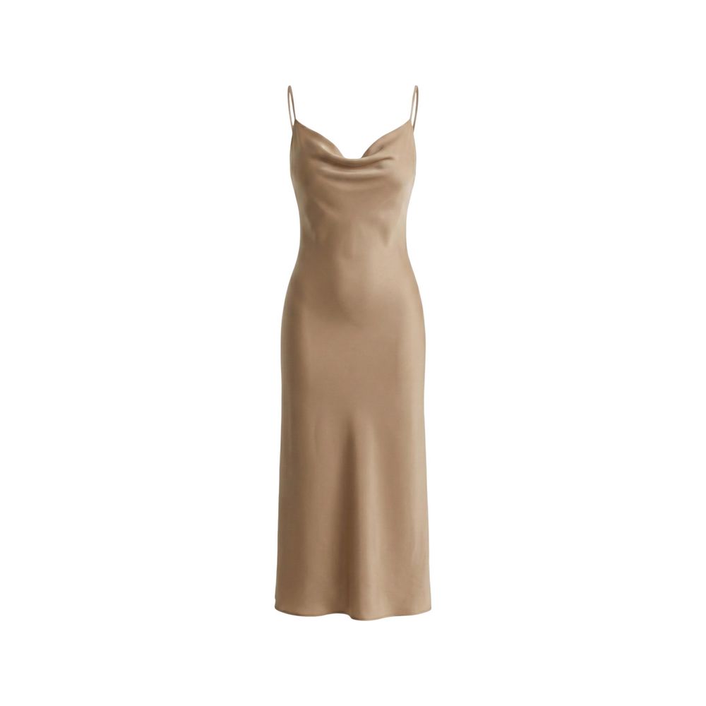 Beiges Lyocell-Maxikleid Guess