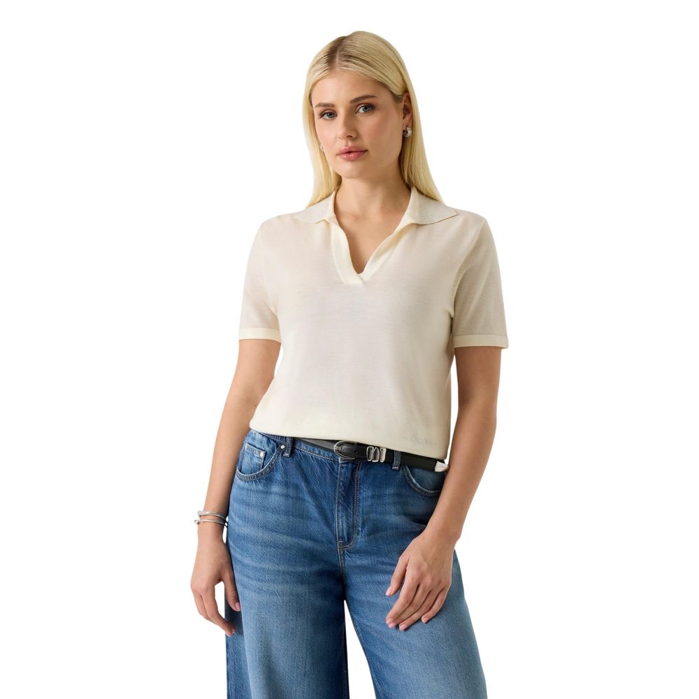 Beige Woll-T-Shirt Guess