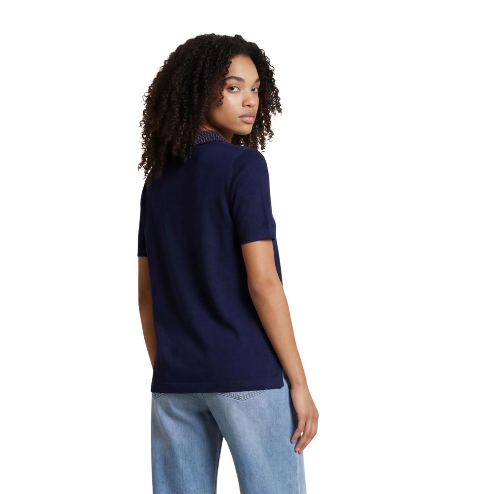 Blaues Woll-T-Shirt Guess